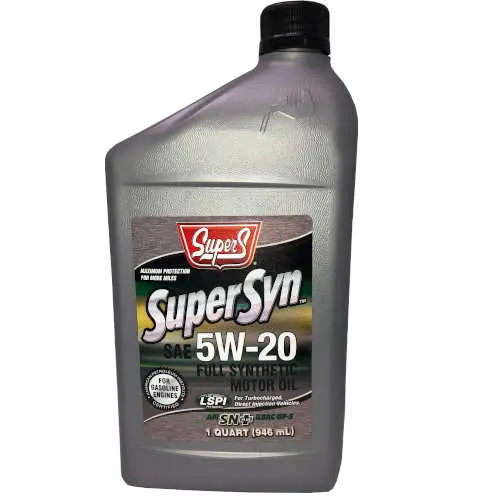5W-20 Full Synthetic Motor Oil Supers 1 Quart 1