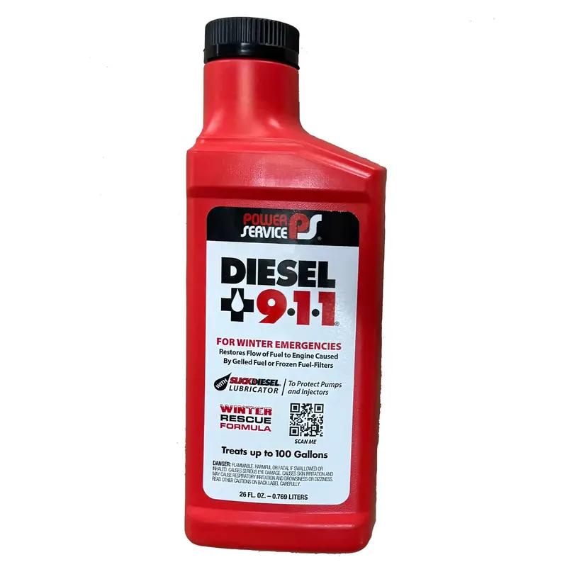 Diesel Fuel Additive 911 26 Oz. Bottle
Treats Up To 100 Gallons. 1