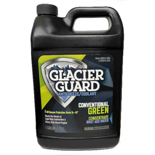 Glacier Guard Antifreeze/Coolant Conventional Green Full Strength 1 Gallon 1