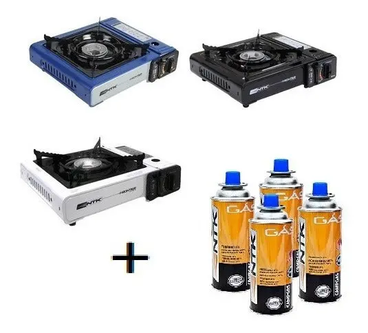 Kit Fogareiro Frontier Flex E 4 Unidades Campgas Ntk - Preto 1
