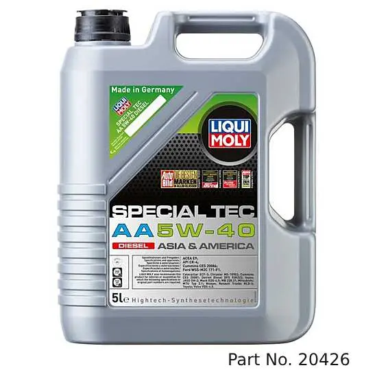 Liqui Moly Heavy-Duty Motor Oil Synthetic Diesel Special Tec Aa Sae 5W-40 5Lt/5.28Qt 1