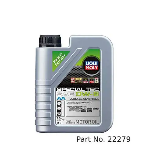 Liqui Moly Motor Oil Gasoline Special Tec Aa Sae 0W-8 1Lt/1.06Qt 1