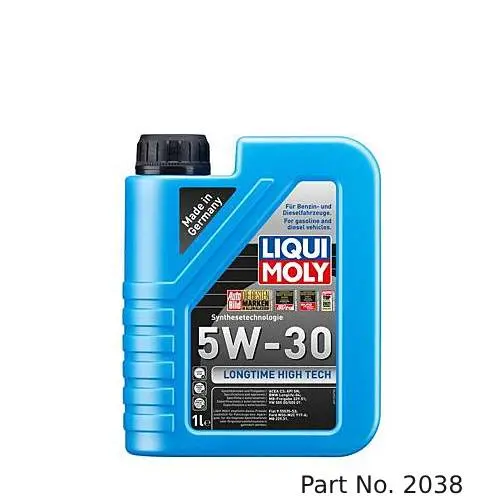 Liqui Moly Motor Oil Synthetic Gasoline And Diesel Longtime High Tech Sae 5W-30 1Lt/1.06Qt 1