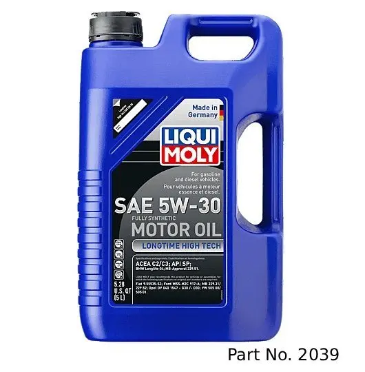 Liqui Moly Motor Oil Synthetic Gasoline And Diesel Longtime High Tech Sae 5W-30 5Lt/5.28Qt 1