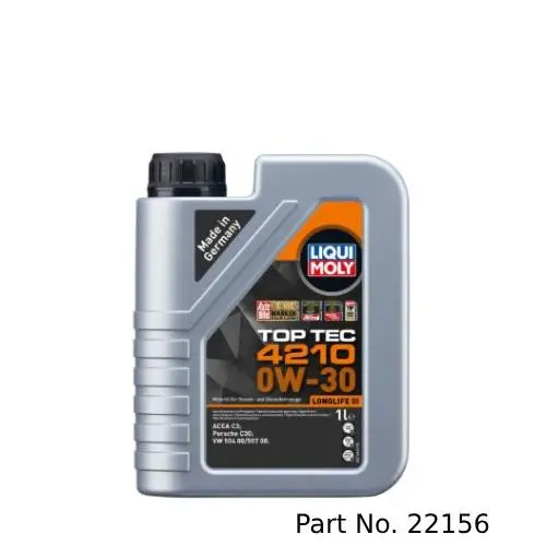 Liqui Moly Motor Oil Synthetic Gasoline And Diesel Top Tec 4210 Sae 0W-30 1Lt/1.06Qt 1