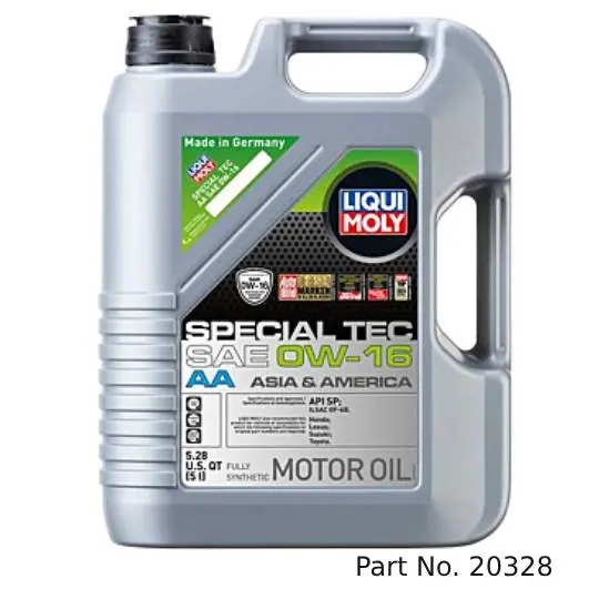 Liqui Moly Motor Oil Synthetic Gasoline Special Tec Aa Sae 0W-16 5Lt/5.28Qt 1