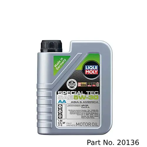 Liqui Moly Motor Oil Synthetic Gasoline Special Tec Aa Sae 5W-30 1Lt/1.06Qt 1