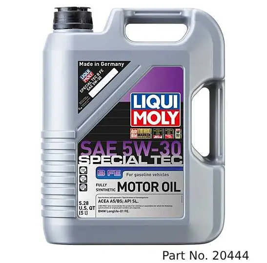 Liqui Moly Motor Oil Synthetic Gasoline Special Tec B Fe Sae 5W-30 5Lt/5.28Qt 1