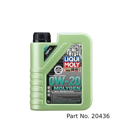 Liqui Moly Motor Oil Synthetic Molygen New Gener­A­Tion Sae 0W-20 1Lt/1.06Qt 1