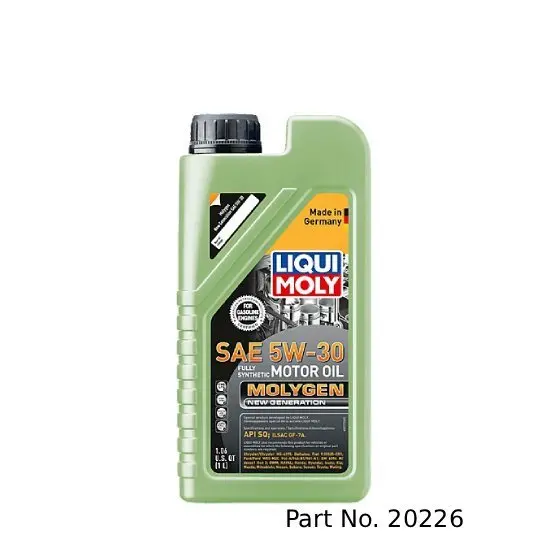 Liqui Moly Motor Oil Synthetic Molygen New Gener­A­Tion Sae 5W-30 1Lt/1.06Qt 1