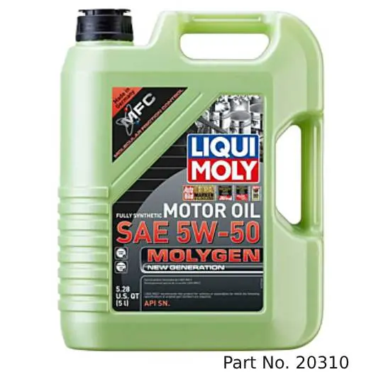 Liqui Moly Motor Oil Synthetic Molygen New Gener­A­Tion Sae 5W-50 5Lt/5.28Qt 1