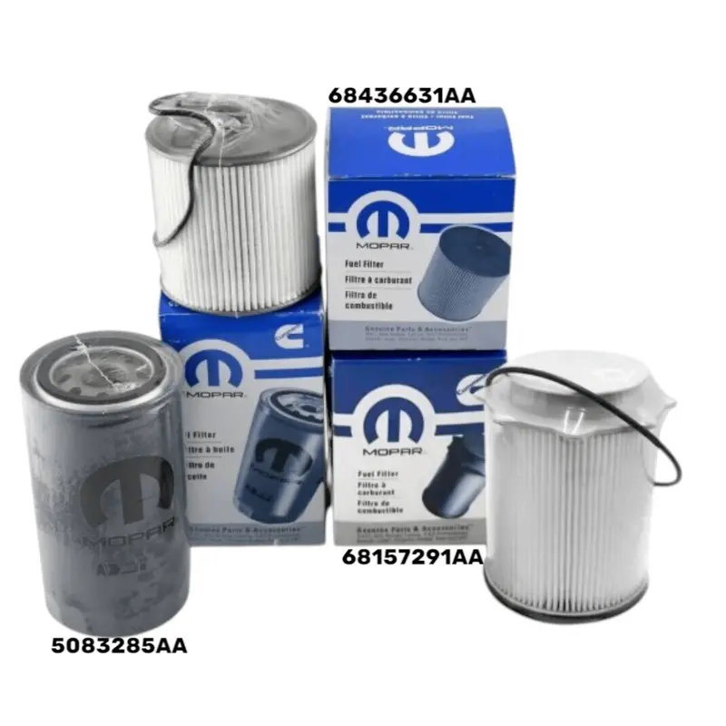 Mopar Oil & Fuel Filter Kit – Oem Set Of 3 – 68157291Aa, 68436631Aa, 5083285Aa – Fits 2019–2022 Ram 6.7L 1