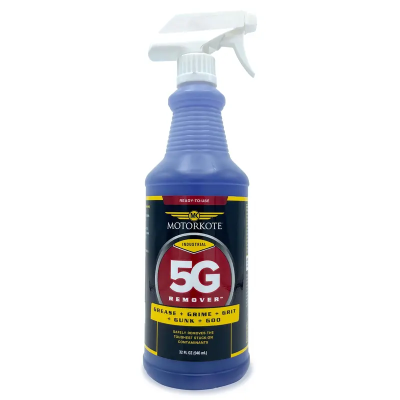 Motorkote 5G Remover Grease,Grime,Grit,Gunk,Goo Industrial-Strength Cleaner And Degreaser 32 Oz Quart Size 1