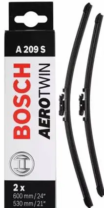 Pair Front Bosch Aero Wiper Blades Range Rover Evoque A209s 1