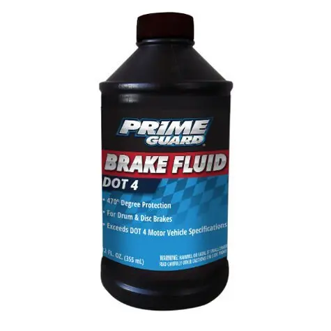 Prime Guard Synthetic Brake Fluid Dot 4 12Oz 1