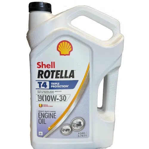 Shell Rotella T4 10W30 Heavy Duty Diesel Engine Oil, Synthetic, 1 U.S. Gal. 1