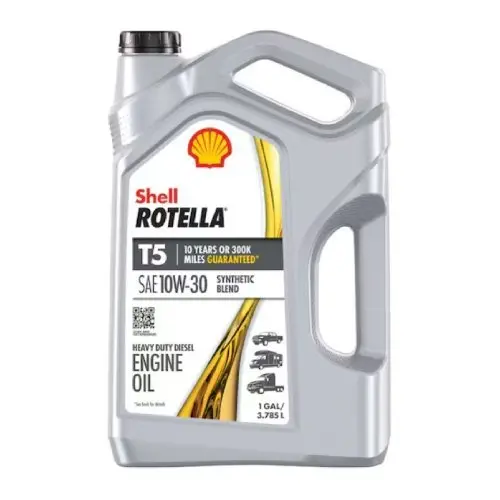Shell Rotella T5 Heavy-Duty Motor Oil Synthetic-Blend Diesel Sae 10W-30 1Gl 1