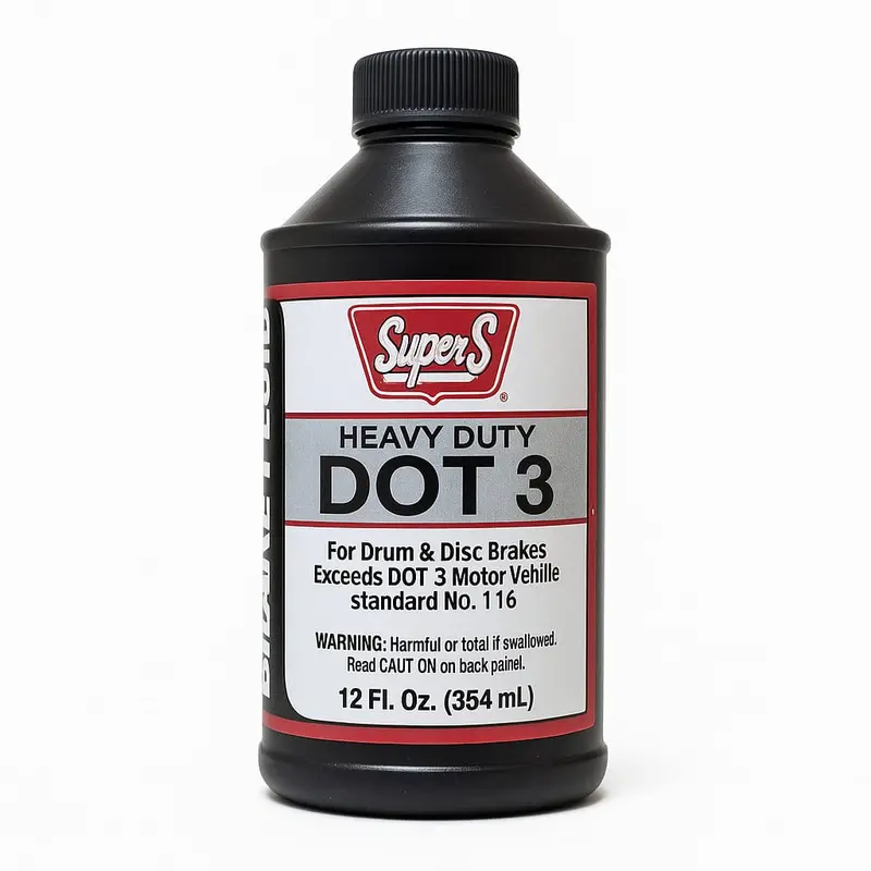 Super S Brake Fluid Dot 3 Heavy Duty 12Oz 1
