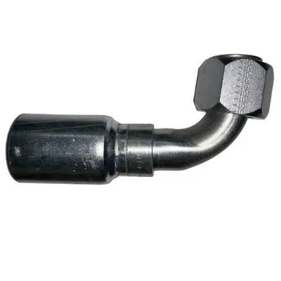 Weather Head / 1 Braided Hose X 1 Female Jic Swivel 90 Eaton Style Hydraulic Fitting 1