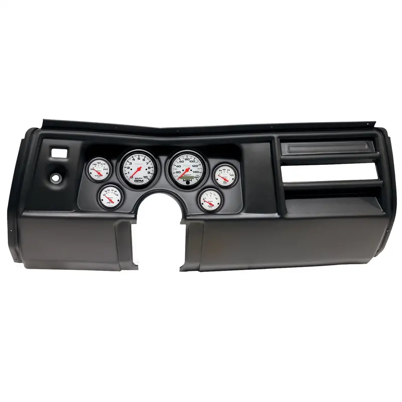 Autometer 2908-09 Direct Fit Dash Kit; (3 3/8In. X2; 2 1/16In. X4); Chevy Chevelle No Vent 69; Pha 1