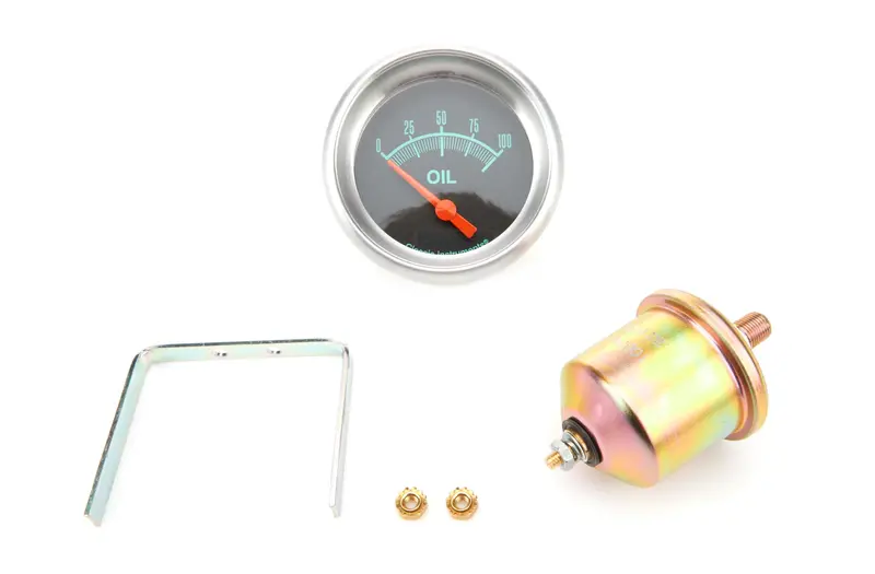 Classic Instruments G/Stock Oil Pressure Gauge – 2-5/8-Inch Short-Sweep Analog Gauge With Vintage Styling 1