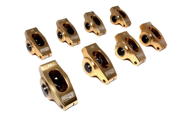 Comp Cams 19004-8 Ultra-Gold Arc Rocker Arm Set – 1.5 Ratio, Fits Sbc With 7/16" Studs 1
