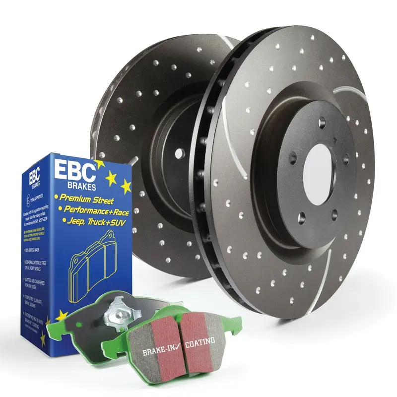 Ebc Greenstuff 6000 Brake Kit – Truck & Suv Pads With Gd-Series Drilled Rotors (S3Kf1104) 1