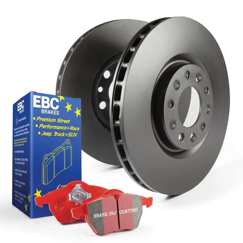 Ebc Redstuff Brake Kit – Track-Capable Pads With Rk-Series Drilled Rotors (S12Kf1562) 1