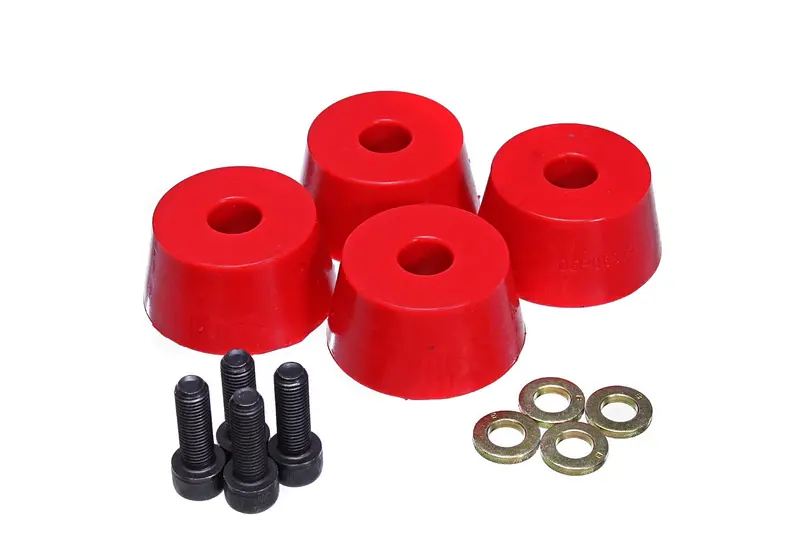 Energy Suspension 8.9103R Bump Stop; Red; Front; Performance Polyurethane; 1
