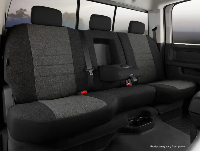 Fia Oe32-89 Charcoal Custom Split Seat Covers — 40/60 Bench Configuration 1