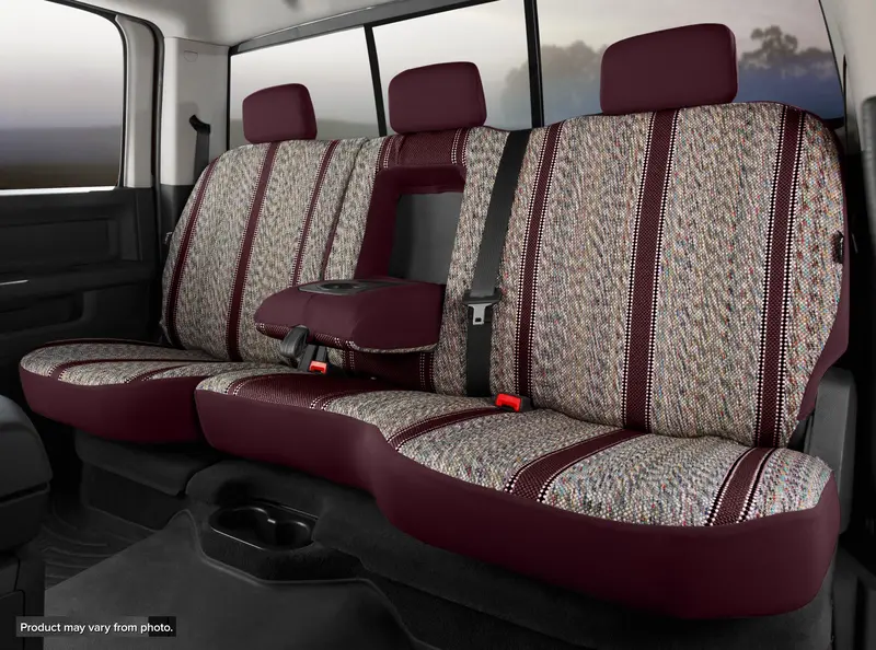Fia Tr48-2 Wine-Colored Wrangler Custom Split Seat Covers – 60/40 Configuration 1