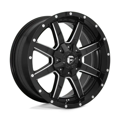 Fuel D610 22X10 Custom Wheel – 5X5.5/150Mm Bolt Circle, 10Mm Offset, Gloss Black/Milled 1