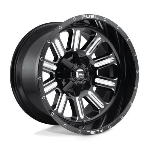 Fuel D620 Gloss Black/Milled Off-Road Wheel – 20X10In, 5X4.5/5.0In Bolt Pattern, -18Mm Offset 1