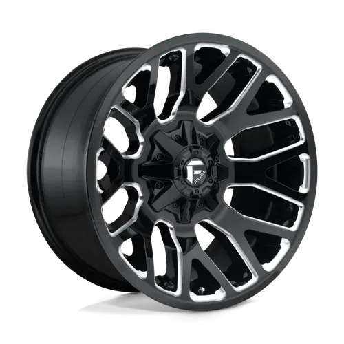 Fuel D623 Series 20X9 Inch Off-Road Wheel – 5X4.5 / 5X5 Bolt Circle, Gloss Black Machined Lip (D62320902657) 1