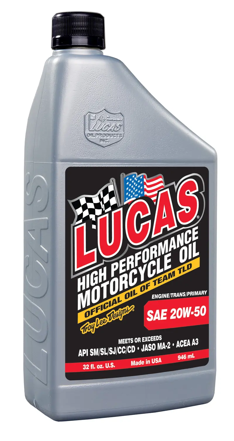 Lucas Oil 10700 Sae 20W-50 Full-Synthetic Motorcycle Engine Oil 1