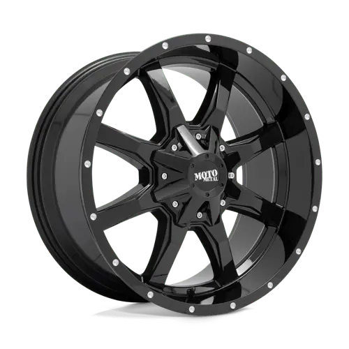 Moto Metal Mo970 17X8 Inch Alloy Wheel – 5X5.5/150 Bolt Pattern, Gloss Black Machined 1