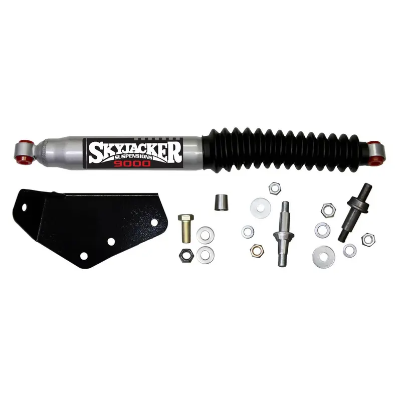 Skyjacker 9156 Single Steering Stabilizer Kit – Designed For 6-Inch Lifts, Silver Body With Black Boot 1