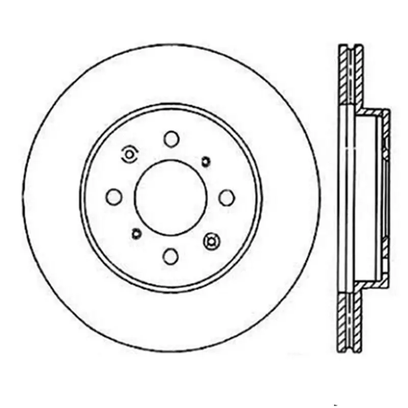 Stoptech Front Left Slotted Brake Rotor – Sport Series, High-Heat Performance 1