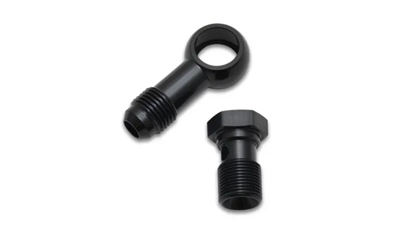 Vibrant Performance 11580 Banjo Adapter Assembly; Single Male; Banjo Size: -8An; Bolt Size: 3/8-20; 1