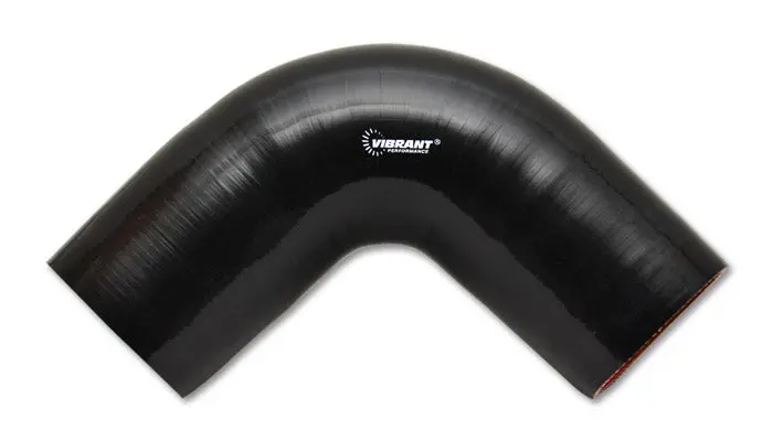 Vibrant Performance 4-Ply 90° Black Elbow – 4" Id × 3" Leg 1