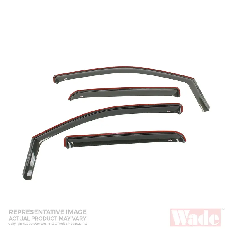 Westin In-Channel Wind Deflectors – 4-Piece Smoke-Tinted Set 1